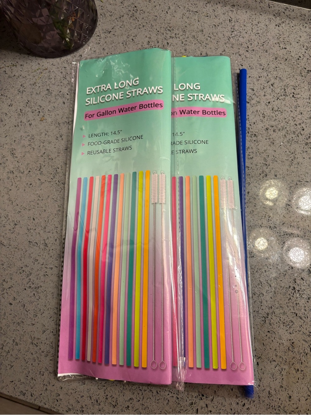 Extra Long Silicone Straws - Multicolor